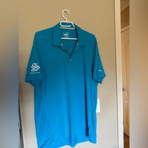 Puma Men's Blue Golf Polo Shirt